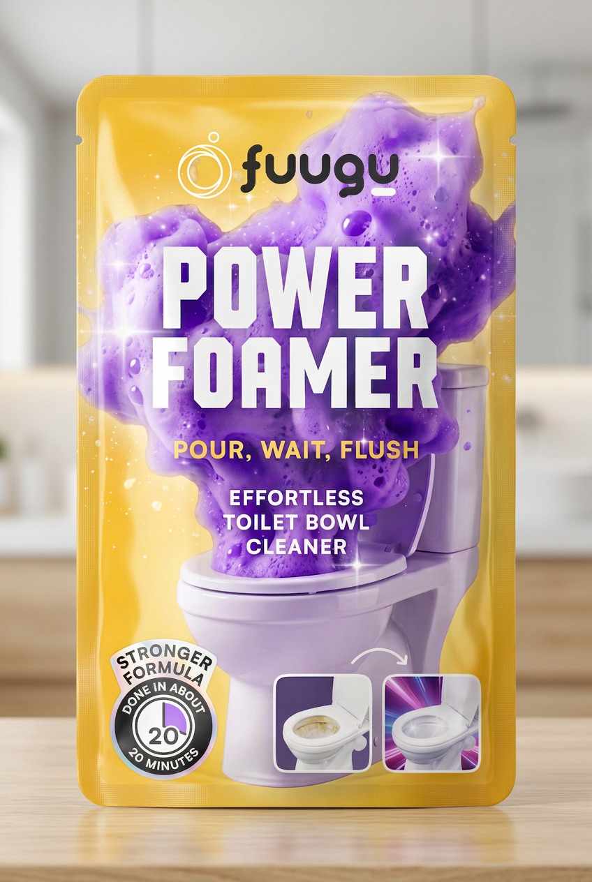 Fuugu Power Foamer packaging — stronger formula, done in about 20 minutes